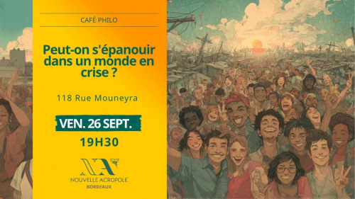 Café philo : Peut-on s'épanouir dans un monde en crise ?