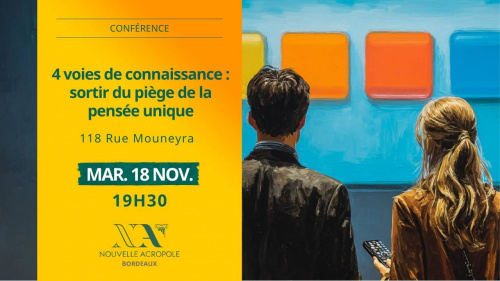 Conférence– 4 voies de connaissance : sortir du piège de la pensée unique